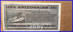 1/350 Commander Models / ISW USS Arizona BB-39 Pearl Harbor 1941 Fit Resin & PE