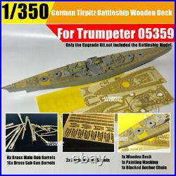 1/350 German Tirpitz Battleship Super Detail-up Upgrade Set for Trumpeter 05359