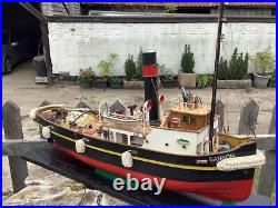 1/50 scale Artesania Latina Steam tug boat Sanson wooden built kit ship