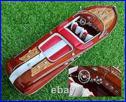 116 Vintage Italian Speed Boat Model 21L Wooden Special Handmade Birthday Gift