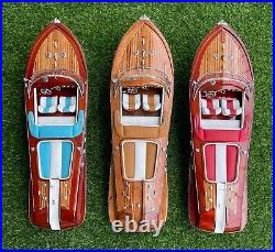 116 Vintage Italian Speed Boat Model 21L Wooden Special Handmade Birthday Gift