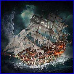 13138 Pirates Ship Model Building Blocks Kits MOC Dutchman Sailboat Model