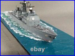 1350 Fully Assembled Cruiser USS Ticonderoga Ship Model with Seascape Base