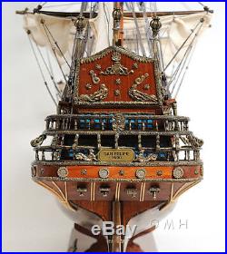 1690 San Felipe Wooden Tall Ship Built Model 28 Spanish Warship Galleon New