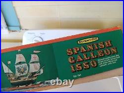 1960s Scientific wood ship models 1550 Spanish Galleon kit#184. Unbuilt complete