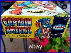 1966 Original Issue Aurora Captain America Kit No. 476-100 Prompt FREE SHIPPING