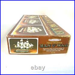 1973 Scientific MAN O' WAR Wood Ship Model Kit #185 Complete New In Original Box