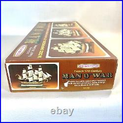 1973 Scientific MAN O' WAR Wood Ship Model Kit #185 Complete New In Original Box