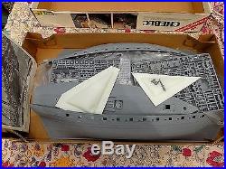 1977 Aurora Heller #6542 Chebec Ship Model Boat Plastic Kit Near Mint Unbuilt