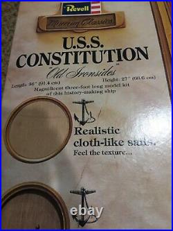 1978 Vintage USS Constitution Ship Model Kit By Revell New Never Assembled