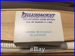 2 Vintage Bluejacket Ship Crafters Bluenose and Perry Wood Model Kit
