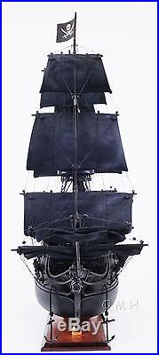 28 Long Black Pearl Pirate Handcrafted Wooden Ship Model