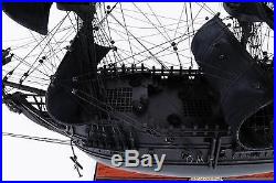 28 Long Black Pearl Pirate Handcrafted Wooden Ship Model