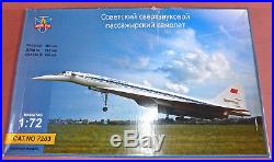 (3 Shipping Cost Options) 1/72 Tu-144 Tupelov Sst Charger Modelsvit #7203