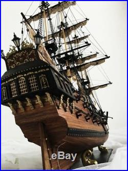 31'' DIY KITS Wooden Black Pearl Ship Assembly Model Kits Sailing Boat Gift