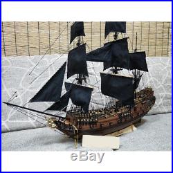 32'' Black Pearl Ship Assembly Model Puzzle DIY Kit Wooden Sailing Boat Toy Gift