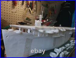 3D Printed kit 1/144 USS Bogue class escort aircraft carrier CVE (full hull)