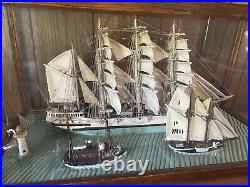 94 Year Old Sailing ship Tug Boat Lighthouse RARE Museum Quality See All Pics