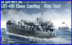 AFV Club 1/350 LST-491 Class Landing Ship Tank Plastic Model Kit SE73519