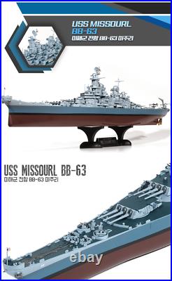 Academy #14401 1/400 USS MISSOURI BB-63 US Battle Ship Plastic Hobby Model kit