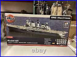 Airfix A14201 HMS Illustrious 1350 Plastic Model Kit Ship Open Box/Sealed