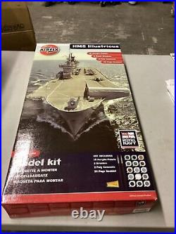 Airfix A14201 HMS Illustrious 1350 Plastic Model Kit Ship Open Box/Sealed