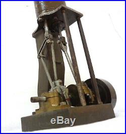 Antique 1900 Ship Marine Vertical Steam Engine Model 11´ Rare Massive 14 Lbs See