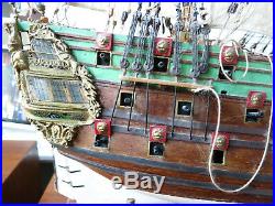 Antique Wood Model Ship of Famous Danish Norske Love Needs Restoration 175