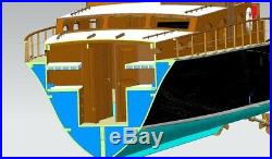 Aphrodite Yacht Scale 1/18 1253mm 50 DIY RC model ship kit pre-sale