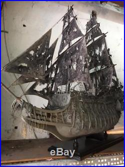 BIG FLYING DUTCHMAN Pirates Ships 1.2m. Wooden Models Boats Collectible Big Gift