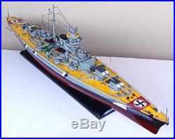 BISMARCK 40 German WW2 battleship wood model boat war ship