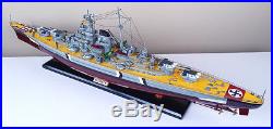 BISMARCK 40 German WW2 battleship wood model boat war ship