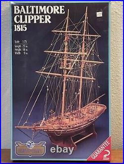 Baltimore Clipper 1815 By Aristo-Craft 175 Scale Dapper Tom Wood Ship Model Kit