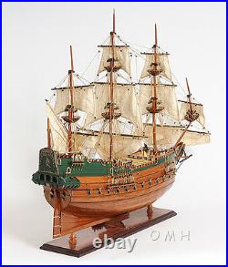 Batavia Dutch Navy Tall Ship 37 Wood Model Sailboat Assembled