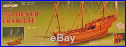 Beautiful, brand new wooden model ship kit by Sergal the Sciabecco Francese