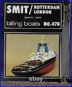 Billings Boats SMIT Rotterdam London Tug Wooden Ship Model Kit # 478