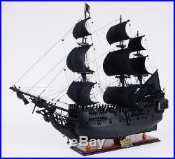 Black Pearl 35' Collectible Caribbean Pirate Boat Tall Ship Wooden Model New