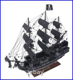 Black Pearl Caribbean Pirate Tall Ship 20 Wood Model Sail Boat Assembled