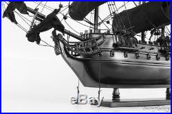 Black Pearl Caribbean Pirate Wooden Model Ship Gift Collection 45cm