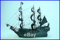 Black Pearl Pirate Ship 36 Tall Ship Handmade Wooden Model NEW