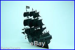 Black Pearl Pirate Ship 36 Tall Ship Handmade Wooden Model NEW