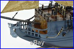 Black Pearl Pirate Tall Ship Handcrafted Wooden Ship Model 42 with lights