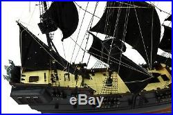 Black Pearl Pirate Tall Ship Handmade Wooden Ship Model 42 with lights