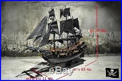 Black Pearl Pirates of Caribbean Tall Ship 60 cm. Wooden Model Boat Big Gift