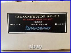 BlueJacket Ship Crafters USS Constitution Wood Model Kit #1018 18 Scale