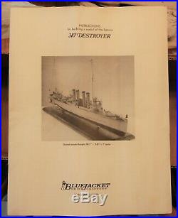 Bluejacket Ship Crafters 310 ft. Four Piper Destroyer Wooden Model Kit 1/8 = 1