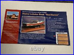 Bluejacket Ship Crafters Model #1023 Maine Lobster Boat Red Baron Kit Open Box
