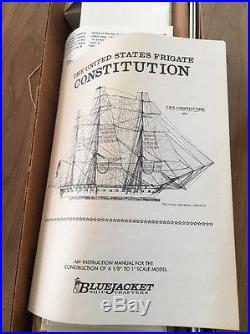 Bluejacket Vtg K1018 1960's Constitution 1' Scale Ship Model NIB