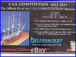 Bluejacket Wooden Ship Model 1/8 Scale USS Constitution #1018 Mint in Box