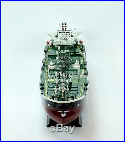 British Crude Oil Tanker 40 Handmade Wooden Ship Model